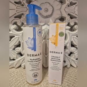 Derma E Hydrating Gentle Cleanser And Vitamin C Renewing Moisturizer